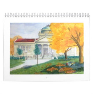höst färger på bibliotek parkera Kenosha Wisconsin Kalender