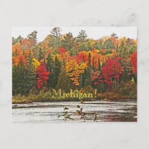 HÖST FÄRGER POSTCARD/MICHIGAN!/VIBRANT VYKORT