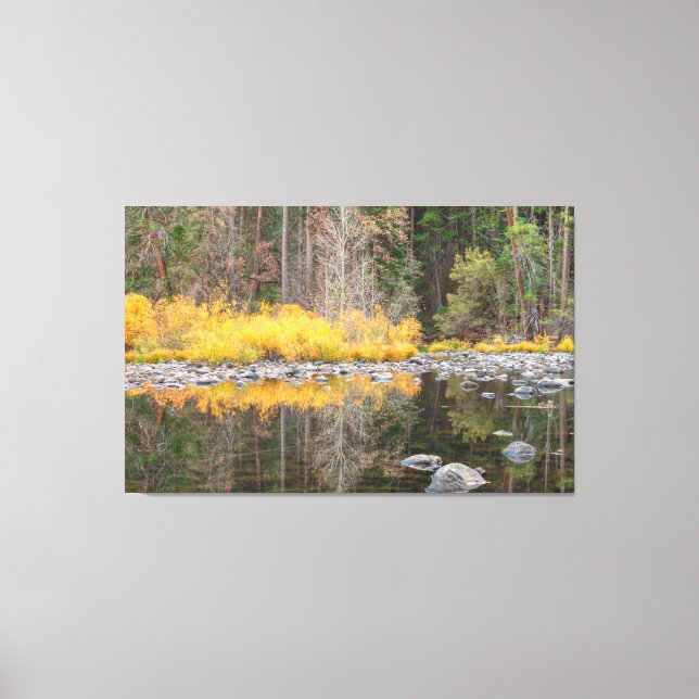 Höst färger reflektioner canvastryck (Framsida)