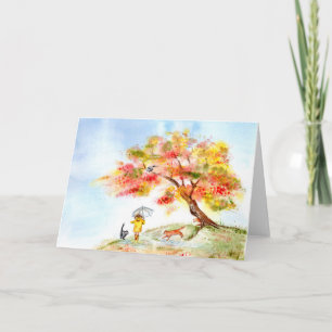 Höst färger Sakura Kort