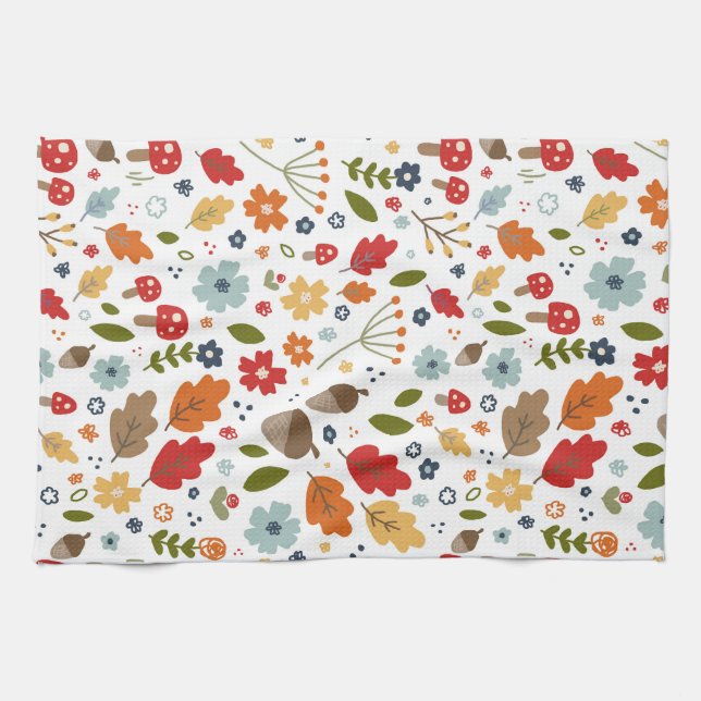 Höst färger thanksgiving Köksmatning Kökshandduk (Horisontell)