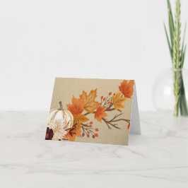 Höst färger tomt kort