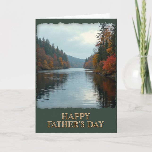 Höst Fars Dag Flod Kort (Framsida)