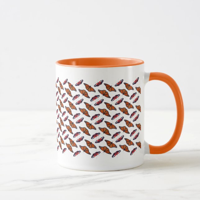 Höst fjäril frenzy mugg (Höger)
