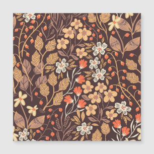 Höst Flora: Vintage Sömlös Mönster