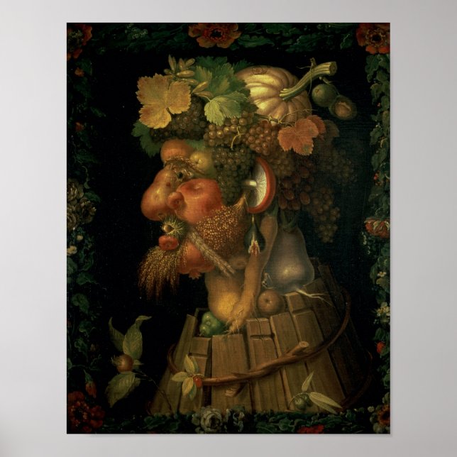 Höst, från en serie som skildrar de fyra poster (Framsidan)