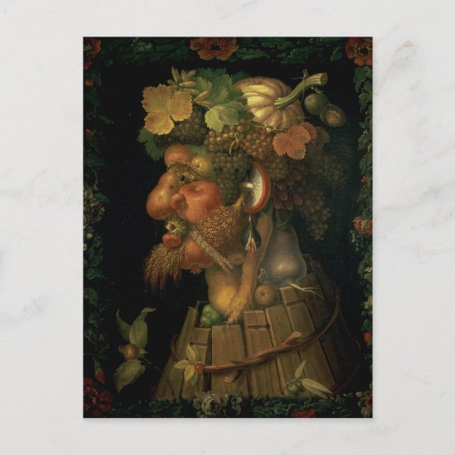 Höst från en serie som visar fyrana vykort (Framsida)