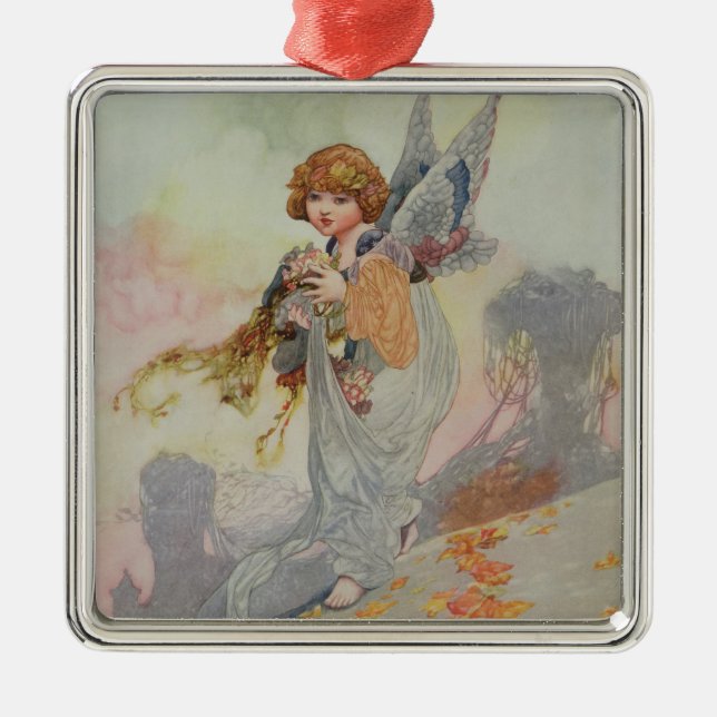 Höst från säsongerna julgransprydnad metall (Framsidan)