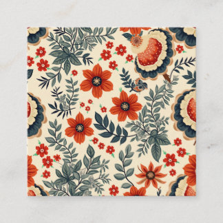 höst fyrkantigt visitkort