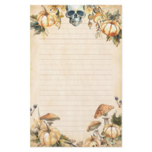 Höst Garden med Skull och Pumpkins Lintade