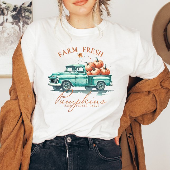 Höst, Gårdsfräscha Pumpa Dam T Shirt (Skapare uppladdad)