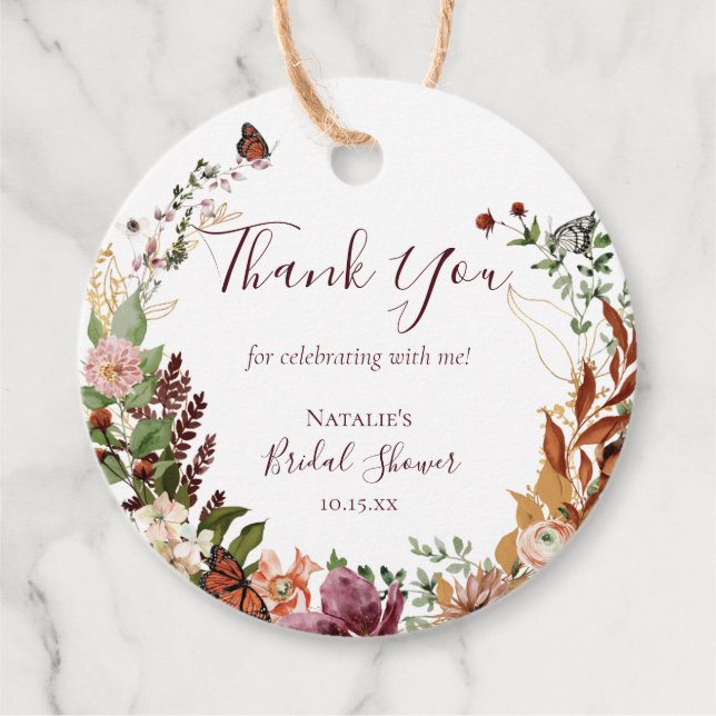 Höst  gåvor etiketter (Framsida)