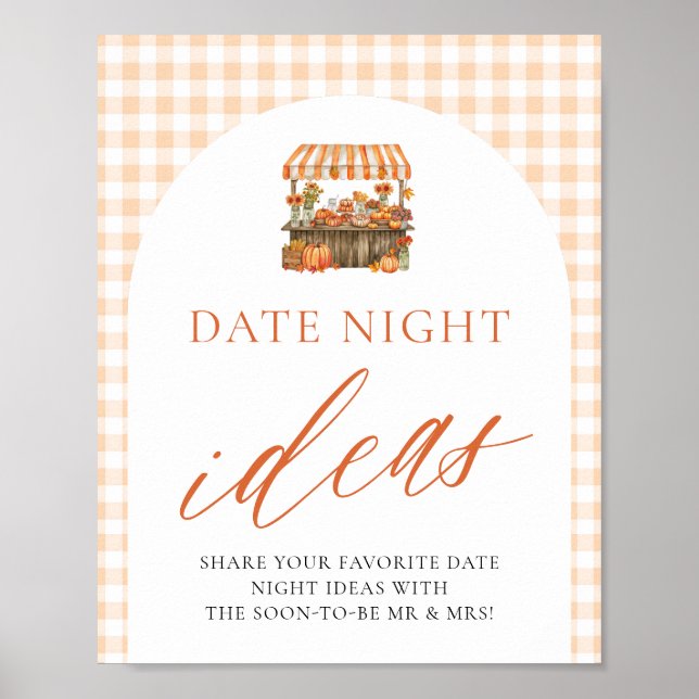 Höst Gingham Fresh Off The Market Dejtingidéer Poster (Framsidan)