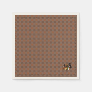 Höst-gingham standard pappersservetter