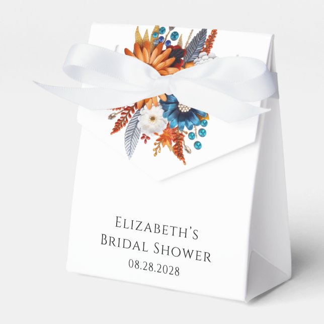 Höst Glittrande Bröllopsdusch Presentaskar (Framsidan Sidan)