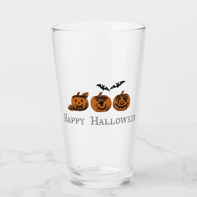 Höst/Halloween/pumpa   Glaskopp (Framsida)