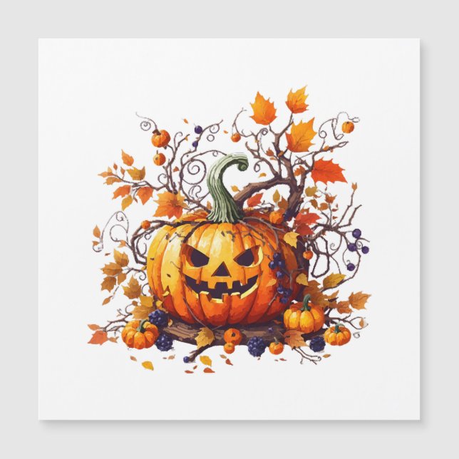 höst Halloween rolig pumpa (Framsida)