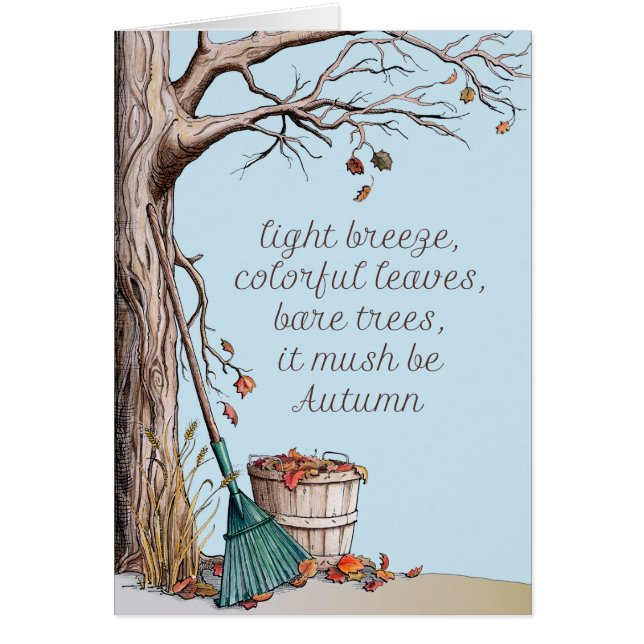 Höst Hälsningskort (Framsidan)