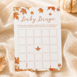 Höst Höst Baby Shower Bingo Spelkort Inbjudningar