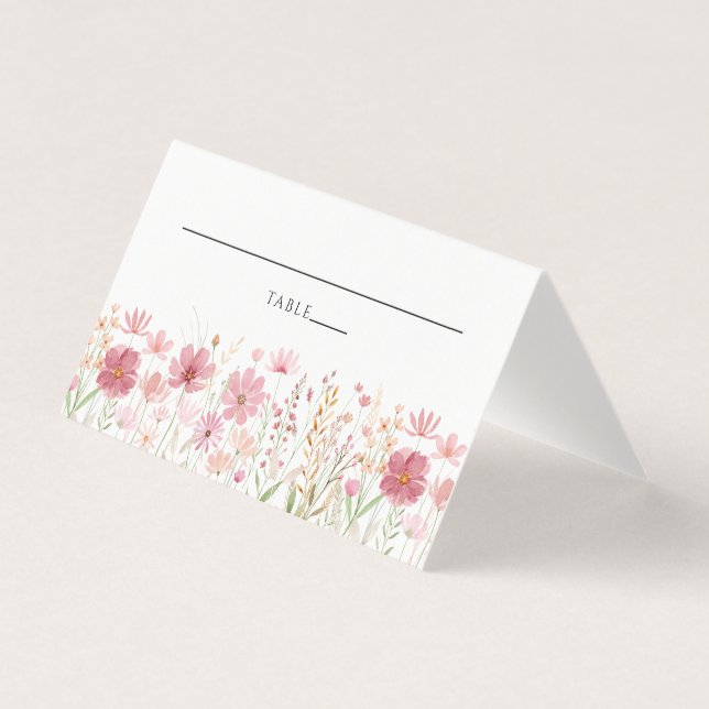 Höst Höst Blomster Bröllop Kort (Framsida)