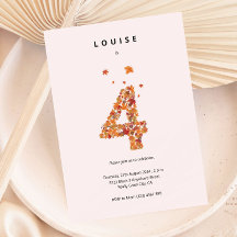 Höst Höst Blomsterträdgård 4-års Födelsedag Esteti