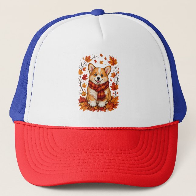 Höst Höst Corgi Hund Mysig Keps (Framsida)