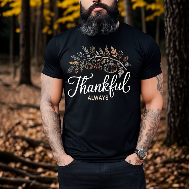 Höst höst för Thanksgiving för tacksam alltid Eleg T Shirt (Skapare uppladdad)