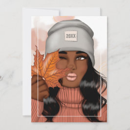 Höst - Höst Gratulationskort för Tacksgiving Julkort