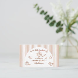 Höst Höst Kalkon Baby Shower Bilaga Kort