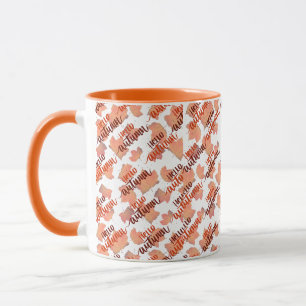 Höst höst löv-kaffe med två ton Mugg