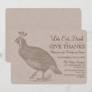 Höst Höst Potluck Friendsgiving Inbjudan