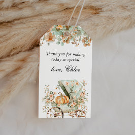 Höst Höst Pumpa Baby Shower Tack För Er Favorit Presentetikett