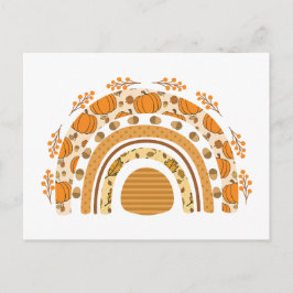 Höst/höst regnbåge vykort