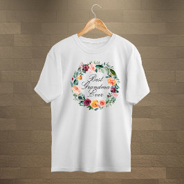 Höst Höst Ros Blomma Blommig Krans Bästa Mormor T Shirt