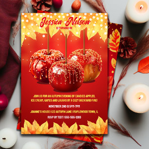 Höst Höst Sockerapple Fest Inbjudningar