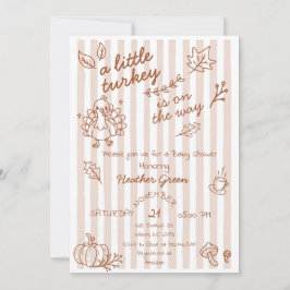Höst Höst Turkiet Baby Shower Inbjudan