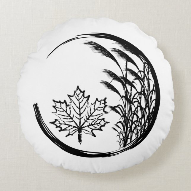 Höst/höst, Vapensköld Rund Kudde (Framsidan)