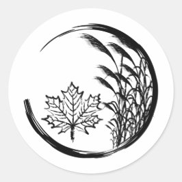 Höst/höst, Vapensköld Runt Klistermärke