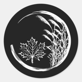 Höst/höst, Vapensköld Runt Klistermärke