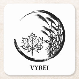 Höst/höst, Vapensköld Underlägg Papper Kvadrat