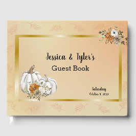Höst Höst Vit Pumpa Rost Bröllop Gästböcker
