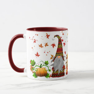 Höst-/höstfack/fallpiumpor Gnomes-kaffe Mugg