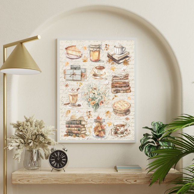 Höst höstfavoriter Essentials Estetik Poster (In situ)
