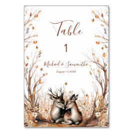 Höst Höstlig Hjort Bröllopssamling Bordsnummer