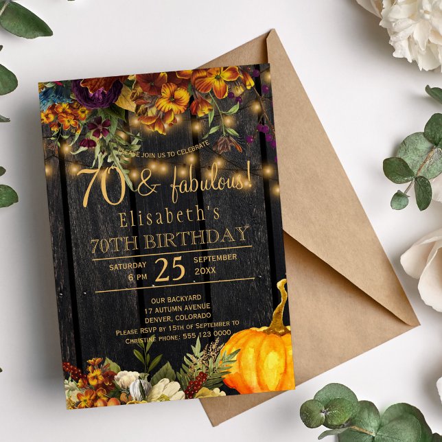 Höst höstlila blommor rustik chic 70 fantastiska å inbjudningar (Skapare uppladdad)