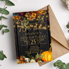 Höst höstlöv rustika blommor rustik chic 75 fantas inbjudningar