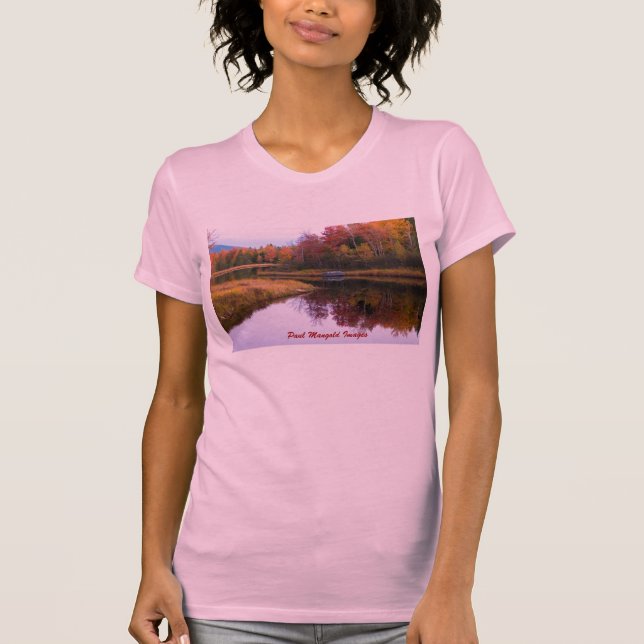 Höst i Acadianationalpark Tee Shirt (Framsida)