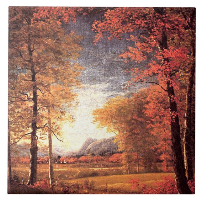 Höst i Amerika, Oneida County, New York, Kakelplatta (Framsidan)