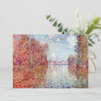 Höst i Argenteuil av Claude Monet