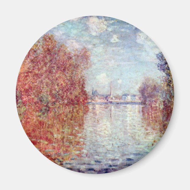 Höst i Argenteuil av Claude Monet Magnet (Framsidan)